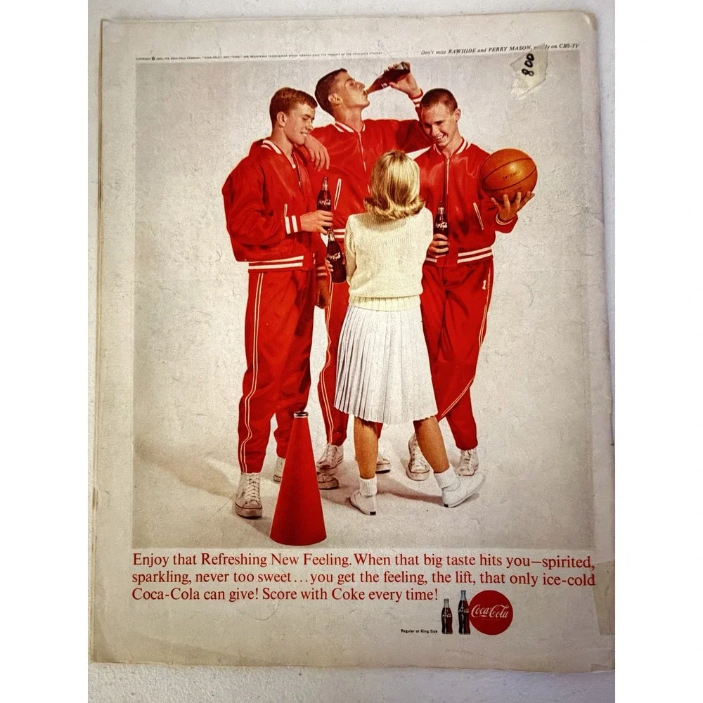 SATURDAY EVENING POST JANUARY 19, 1963 NEHRU Norman Rockwell Coca Cola Ad Car Ad